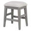 Ensemble de table de salle à manger 4 pièces pour 3 personnes, ensemble de table de cuisine et chaises avec 3 tiroirs de rangement, idéal pour les petits espaces (gris clair)