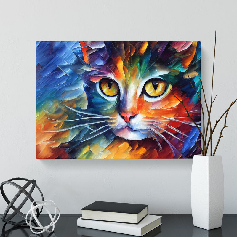 Cat Vol.2 Abstract - Wrapped Canvas, 40cm H x 60cm W x 3cm D