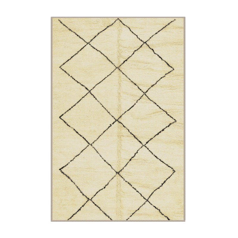 Tapis abstrait moderne 2921, Rectangle de 5 pi x 8 pi
