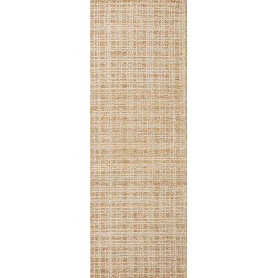 Polly Checkered Straw/Ivory Area Rug