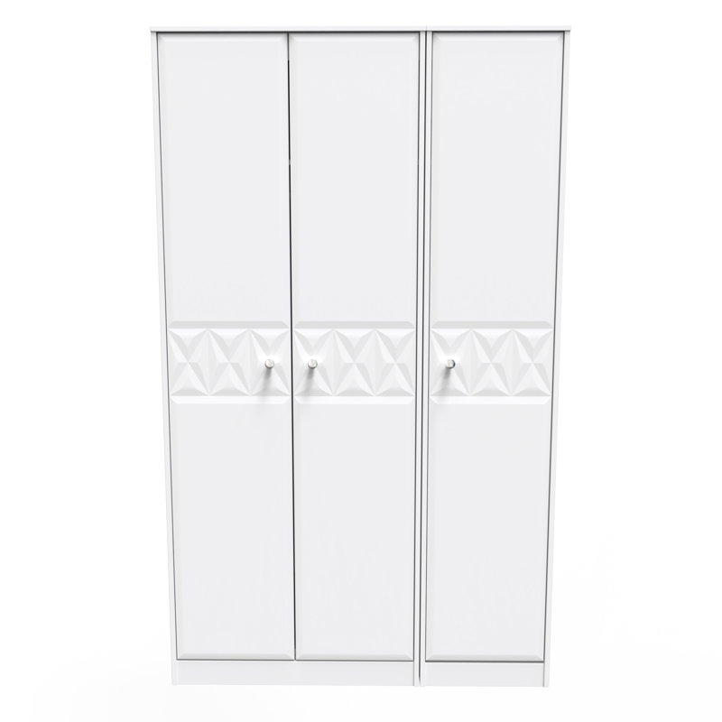 Clintonville 3 Door Wardrobe, White