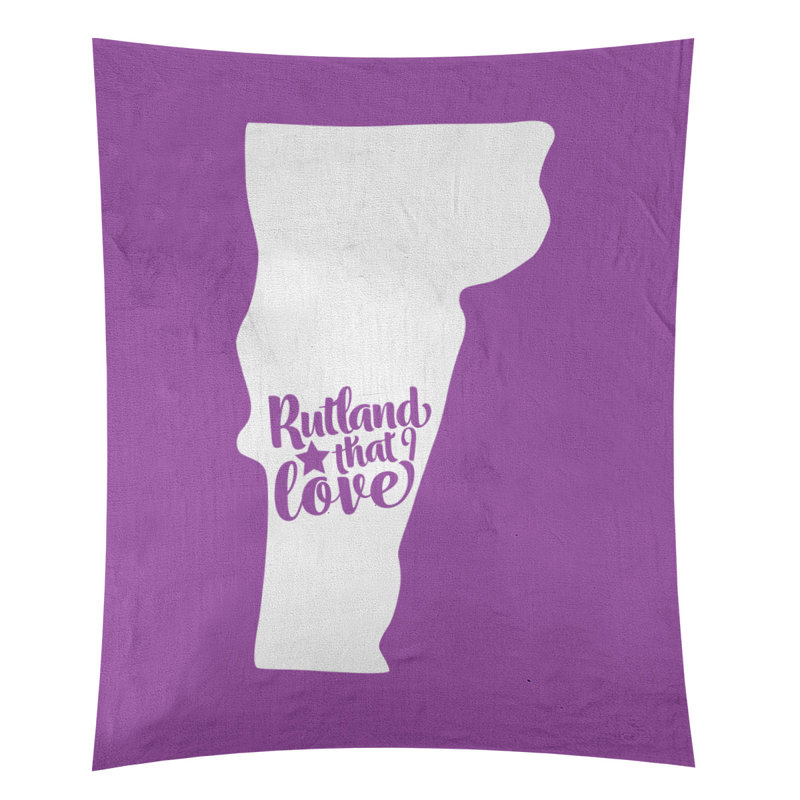 Tapisserie murale «Rutland Vermont Love», H 27,5 po x l 37,5 po, Violet