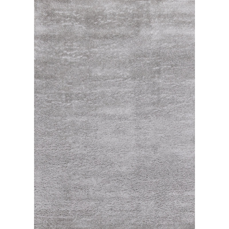 Tapis gris clair à poils longs Hammersmith, Rectangle 7 pi 10 po x 10 pi 6 po