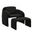 Gainsborough Round Arm Accent Chair And Ottoman
