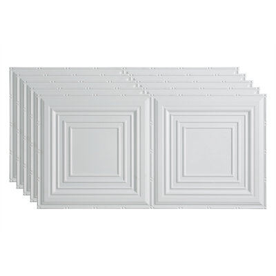 Panneau de plafond décoratif en vinyle 3 pi x 4 pi FASÄDE