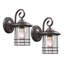 Lanterne murale d'extérieur 9,9 "H 9,8"-561037981
