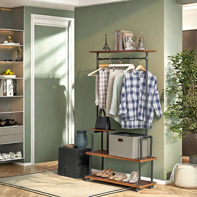 Rolling Clothing Rack