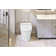 Smart Toilet Bidet Combo with Self-Cleaning Nozzle,Upmarket Compact Dual Flush Toilet 1/1.28 GPF,Tank less toilet with Foot sensor Flush,White Night Light,Knob Control,Power Outage Flushing,Soft Close