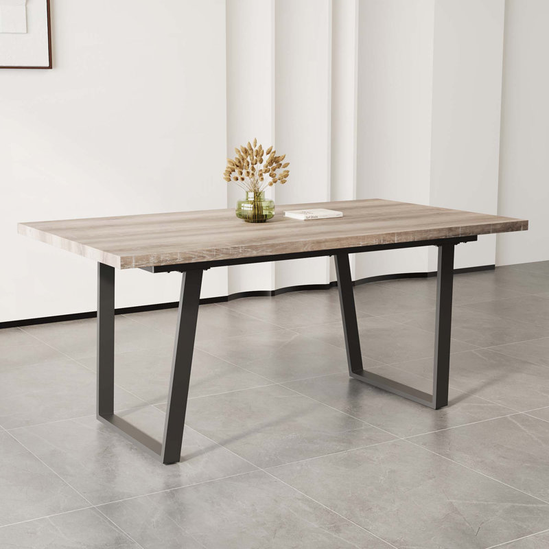 Rectangular MDF Dining Table, Brown