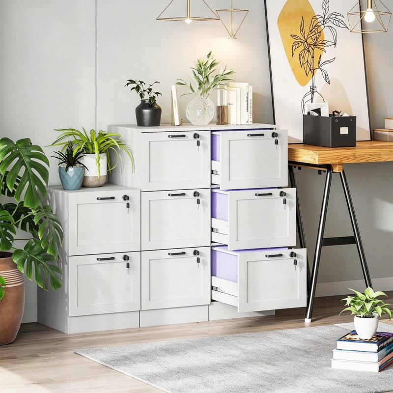 40cm Wide 3 -Drawer File Cabinet