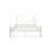 Full Size Bed Frame, White Metal, Unique Flower Structure, Stable And Quiet, 600 Lbs Limit, No Box Spring Required Metal Frame In White, Design For Stability, Easy Assembly,-2145428339