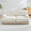 Canapé modulaire en velours Chesterfield