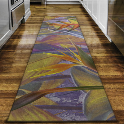 Tapis floral lavable en machine Braggs