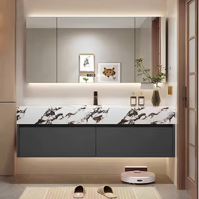 Armoire de salle de bain de style nordique minimaliste