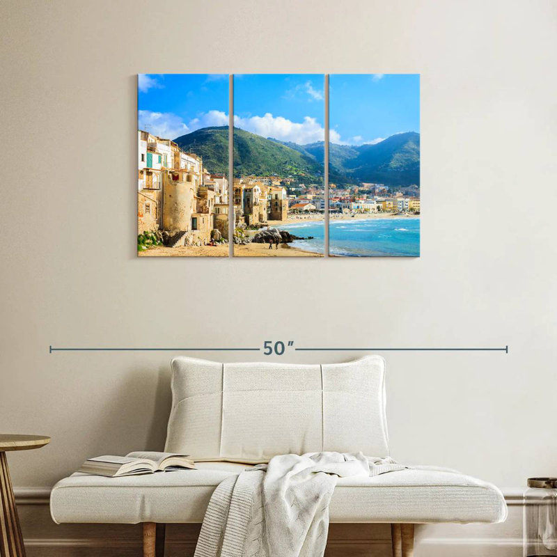 Gillard Cefalu Seaside City, 24" H x 38" W