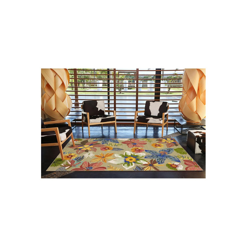 Tapis décoratif multicolore à motif floral floral et lavable à la machine, Tapis de couloir 2 pi 6 po x 9 pi 10 po