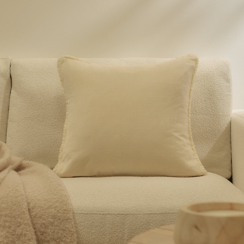 Clay Square Throw Pillow Cover