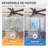 42" Modern Ceiling Fan In Matte Black With Remote, Reversible Quiet Motor & Light Memory Function