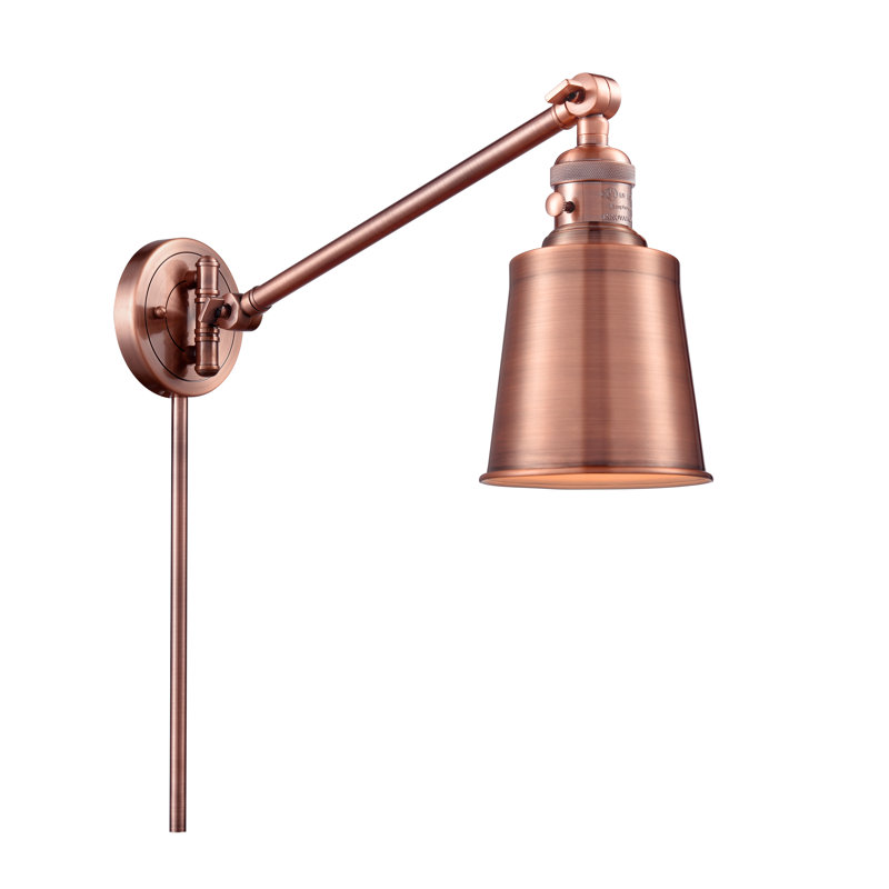 Shauna Swing Arm Sconce, No, Antique Copper, Antique Copper