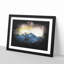 Pink Sky Over The Mountain Top - Single Picture Frame Print on MDF-56865951-56865953