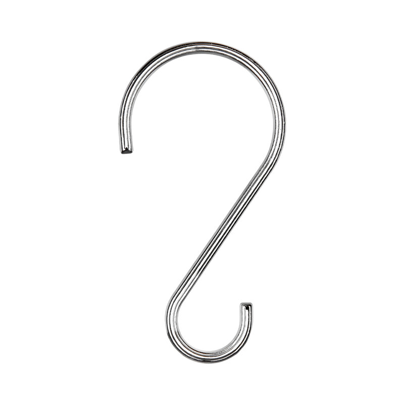 Polished Chrome Rust-Proof Shower Curtain Hooks Set of 12
