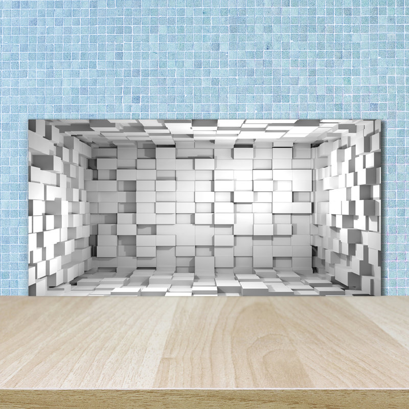Bayler 50cm W x 100cm L Glass Peel and Stick Panel