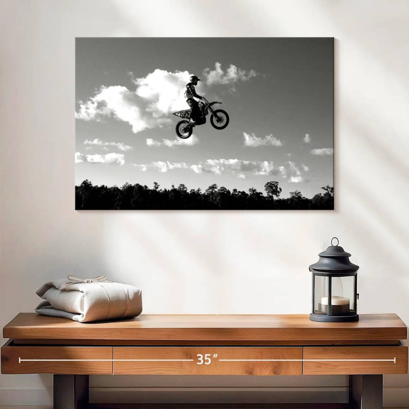 Midair dirt bike Sireci, H 16 po x l 24 po