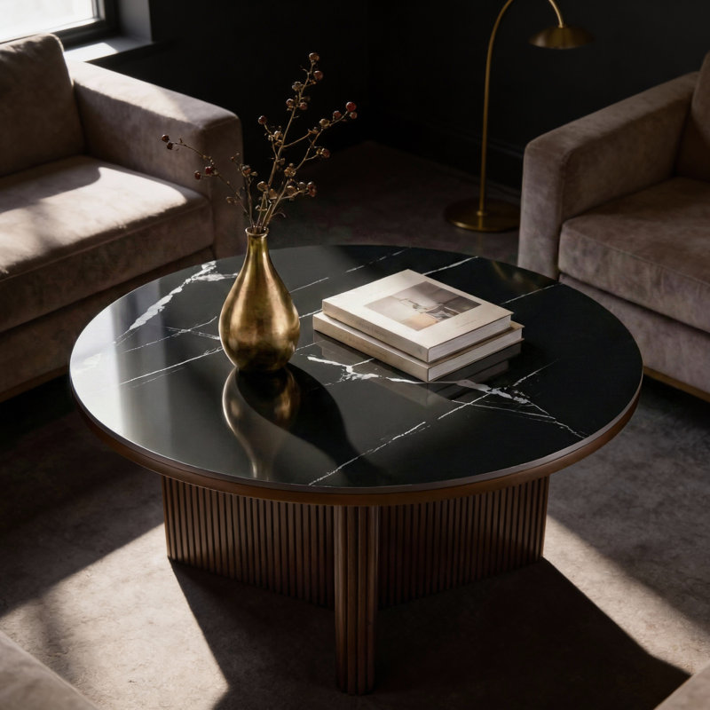 Table basse 33 po Modern, Noir