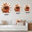 Abstrait feuille de palmier tropical et jolie fille - horloge murale moderne-60327172