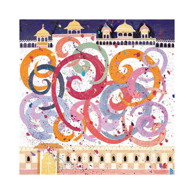 Holi Festival - India by Berit Bredahl Nielsen - Wrapped Canvas Gallery-Wrapped Canvas Giclée