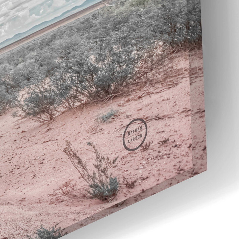 «New Mexico Rain» par Nathan Larson, art mural en verre acrylique, H 16 po x l 24 po x P 0,2 po