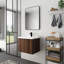 Armoire de lavabo de salle de bain 24 po - fermeture en douceur, fixation flottante, pour salle de bain moderne avec porte fermée, installation sur baignoire