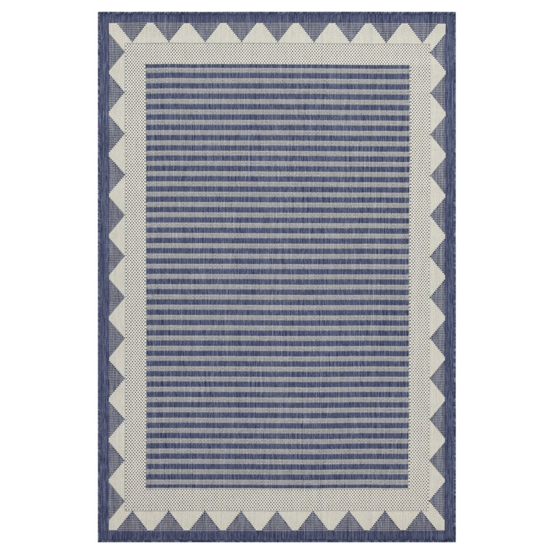 Sunshine Gchar2013 Blue Area Rug - 7Ft. 10In. X 10Ft. 3In., Polypropylene, , Stain For Indoor And Outdoor Use  Living Room, Patio, Deck , Living Room Patio/Deck
