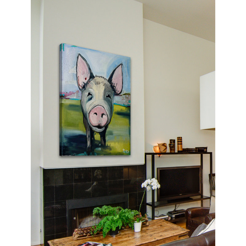 «Hog Heaven» par Tori Campisi - impression sur toile tendue, H 45 po x l 30 po x P 1,5 po