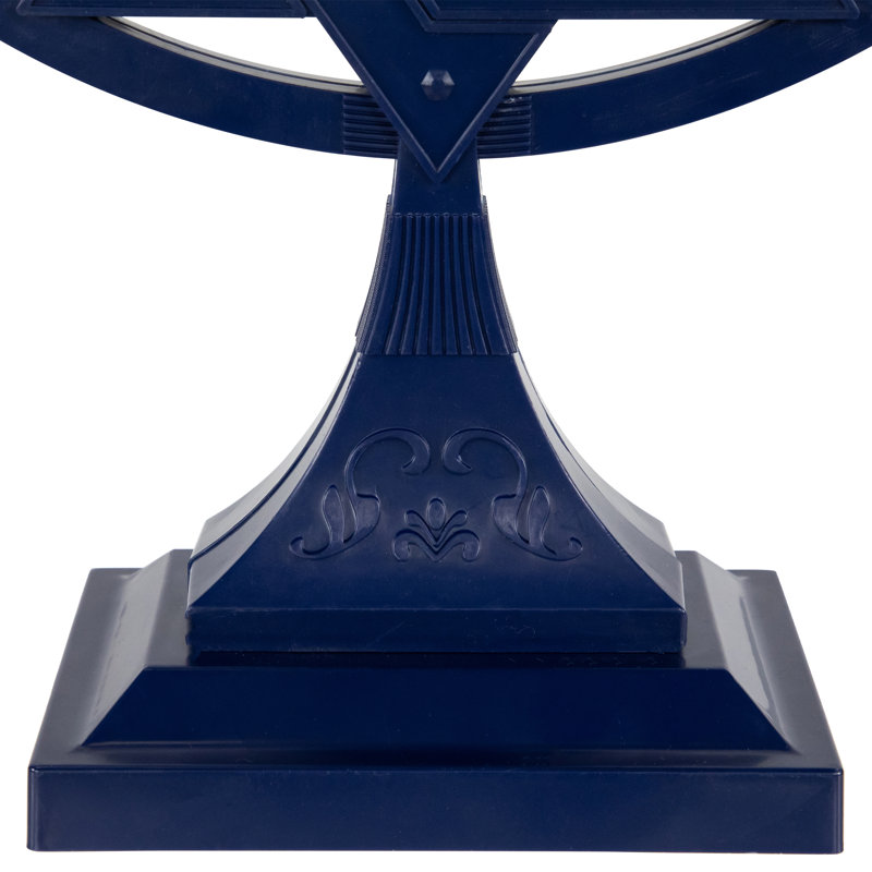 Menorah étoile de David Hanoukka à piles - 11,75 po - bleu