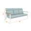 Canapé d'extérieur en métal avec coussin Sunbrella Townsend-116233343