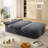 Boneless 78.7" Compression Modern 2-in-1 Foldable Sofa with Functional Blanket and 2 Soft Pillows-62933657