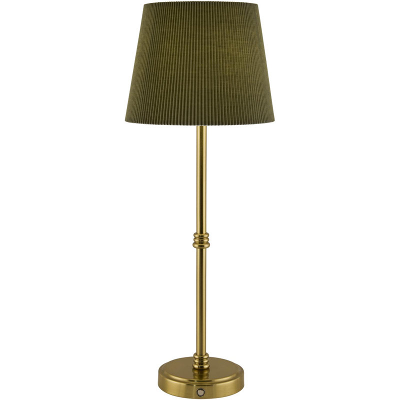 Lampe de table Mikol, Doré, Vert