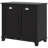 HOMCOM Dual Tilt Out Laundry Hamper Cabinet