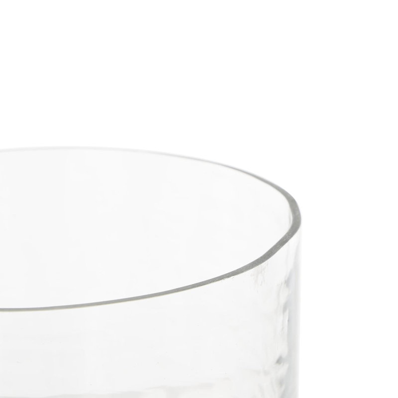 Electra cole and grey glass pillar candle holder with white marble base Perry, H 12,75 po x l 9,2 po x P 9,2 po