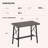 Roca Rectangular Metal Outdoor Bar Table With Umbrella Hole , 40.6'' in. W 21.7'' in. D-435093996