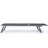 2 Pk Outdoor Mesh Chaise Lounges - Aluminum Frame And Adjustable In Black + Grey For Poolside With Seat Black+Grey Backyard Relaxation  2