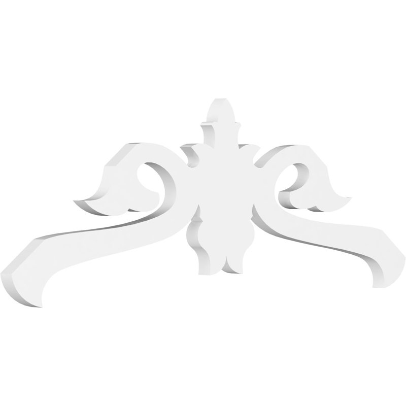 Pignon en PVC de qualité architecturale Florence, H 13,5 po x l 36 po x P 1 po, 9 / 12