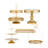 Gold 5Pcs Cake Stands Set Metal Round Cupcake Holder Cookies Dessert Display Plate