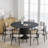 Solid Wood Dining Table Round Pedestal Kitchen Table-576250262-576250256