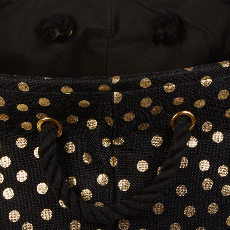 Cube ou bac en tissu, Noir
