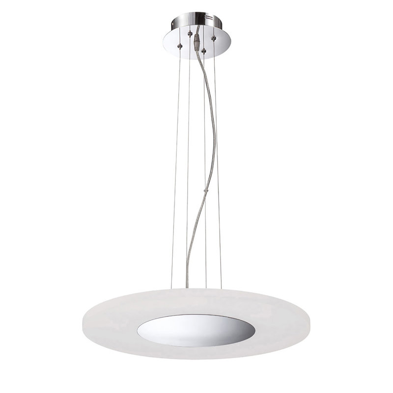 Veliz 1 - Light Polished Chrome LED Geometric Pendant