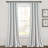 Cotton Blend Semi Sheer Curtain Pair-71502496-71502488