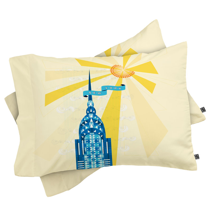 Jennifer Hill New York City Chrysler Building Pillowcase, Standard