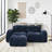 Velvet Fabric Sofa-538167681-540654478